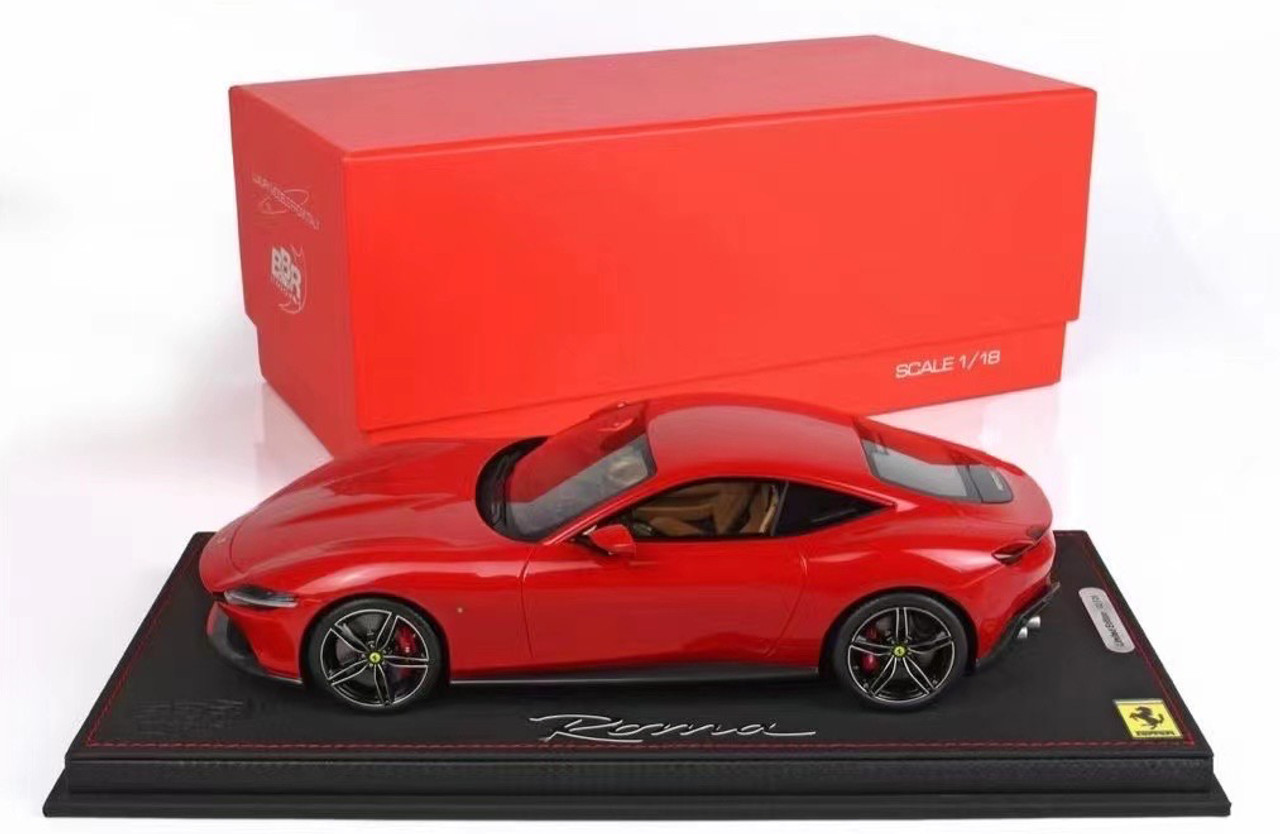 1/18 BBR Ferrari Roma (Rosso Corsa 322 Red) with Red Calipers Resin Car Model Limited