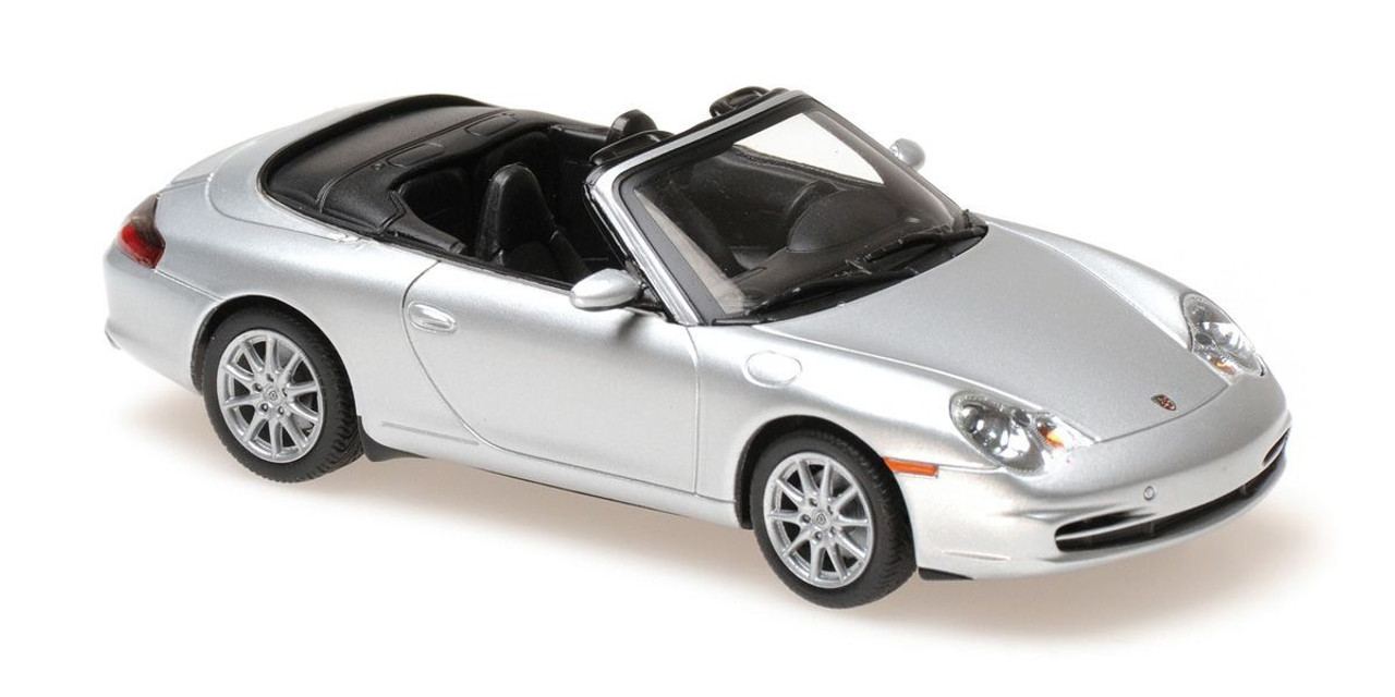 1/43 Minichamps 2001 Porsche 911 (996) Cabriolet (Silver) Diecast Car Model