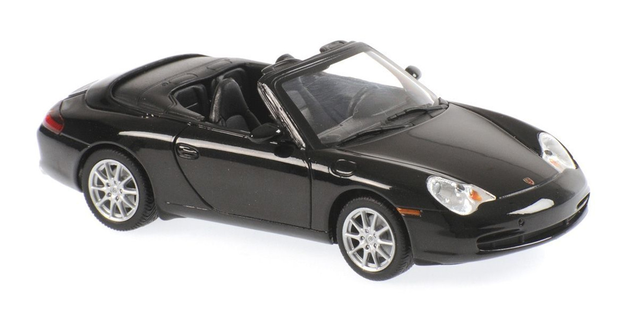 1/43 Minichamps 2001 Porsche 911 (996) Cabriolet (Black Metallic) Diecast  Car Model