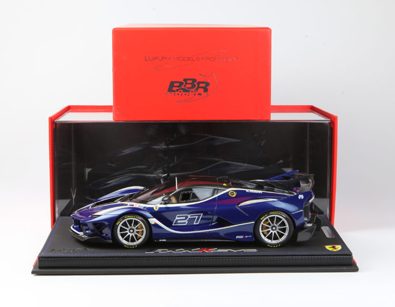 1/18 BBR Ferrari LaFerrari FXXK EVO BlueTourDeFrance Car No.27 #27 Enclosed Resin Model Limited 8