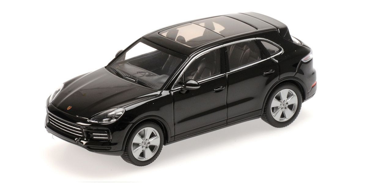 【未開封】MINICHAMPSポルシェCayenne turbo 1/43限定品 1/43 Minichamps 2017 Porsche Cayenne (Dark Black Metallic) Car