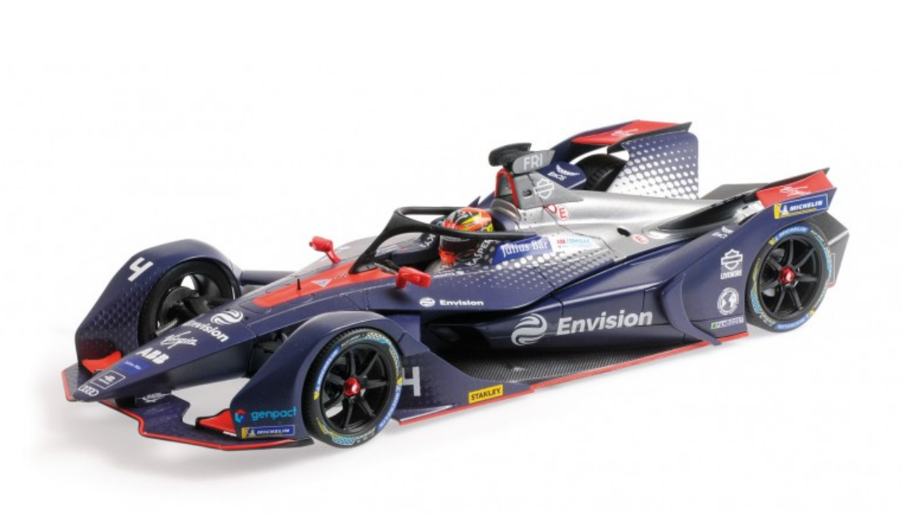 1/18 Minichamps 2018 2019 Robin Frijns Audi e-tron FE05 #4 Formula E Car Model