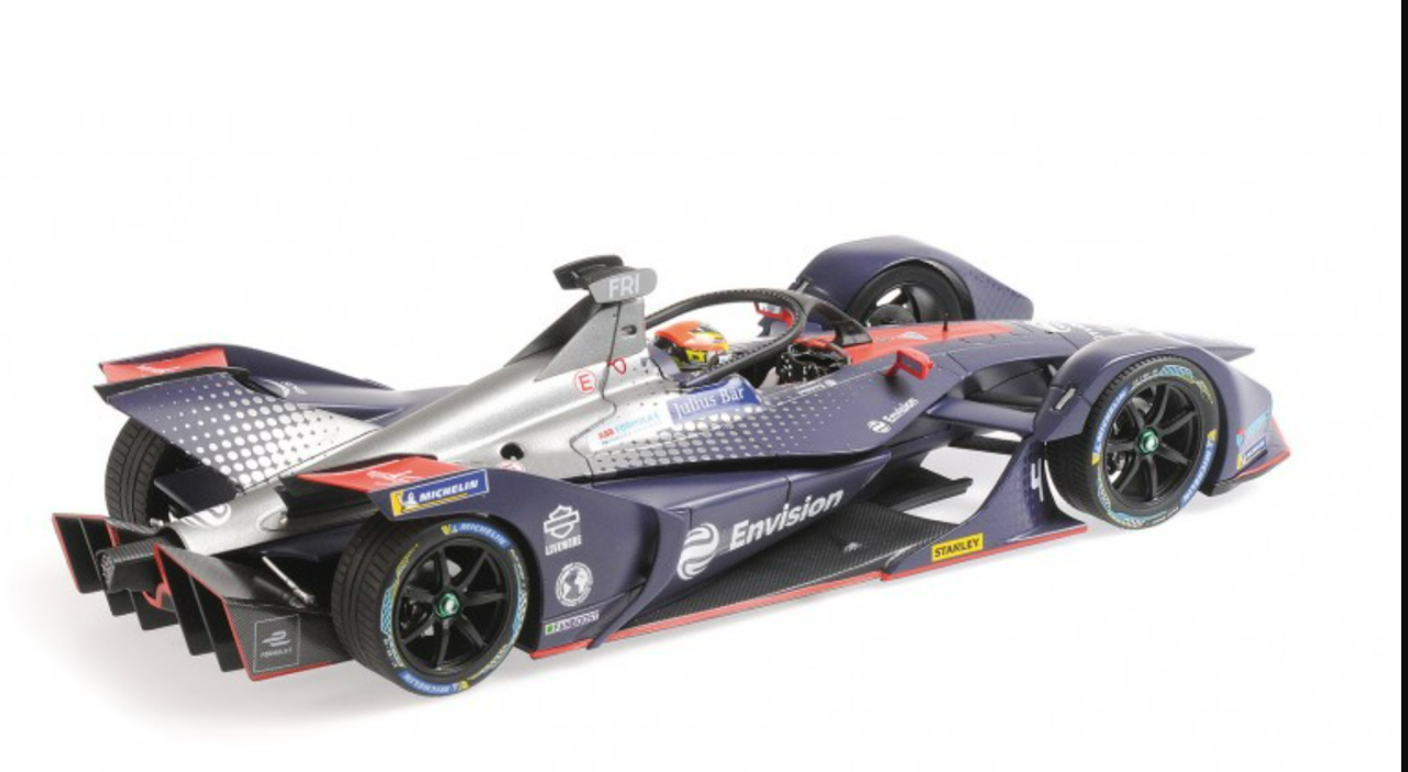 1/18 Minichamps 2018 2019 Robin Frijns Audi e-tron FE05 #4 Formula E Car Model