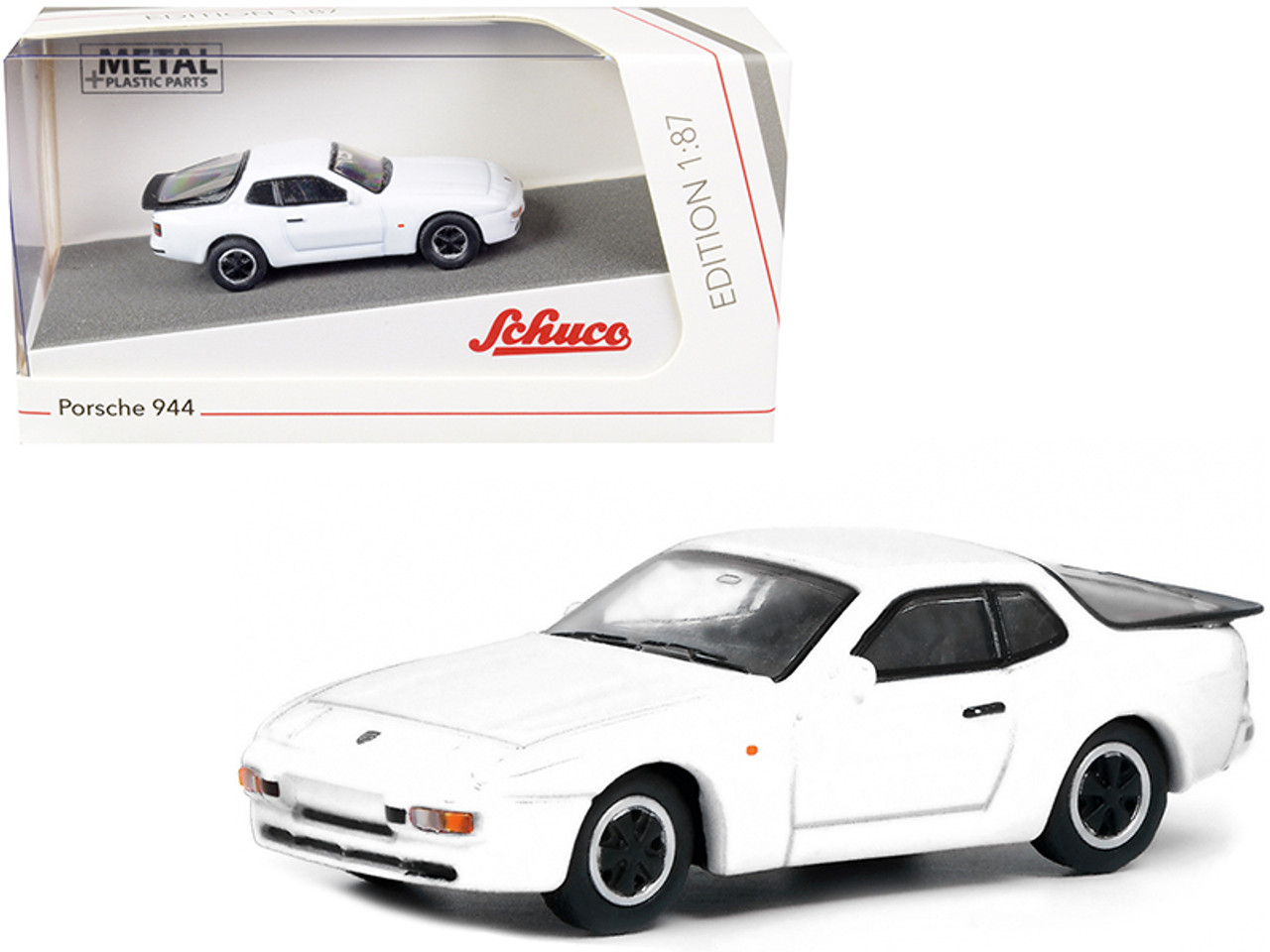 Porsche 944 White 1/87 (HO) Diecast Model Car by Schuco