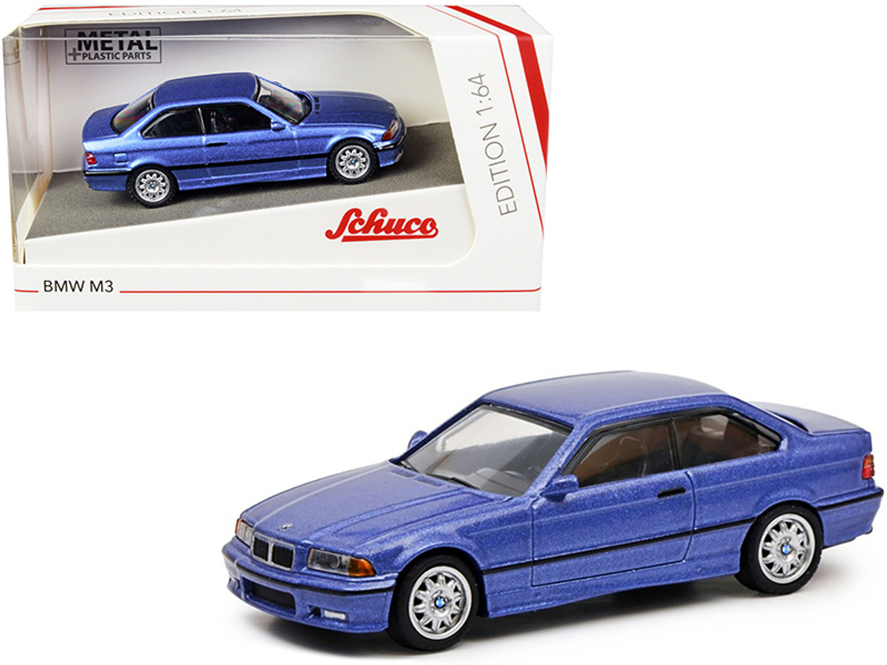 BMW M3 (E36) Blue Metallic 1/64 Diecast Model Car by Schuco