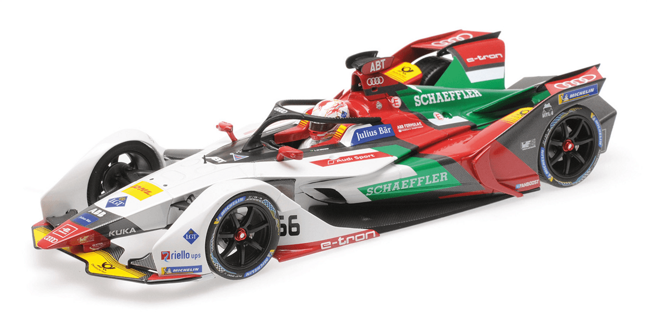 1/18 Minichamps 2018 2019 Daniel Abt Audi e-tron FE05 #66 Formula E Season 5 Car Model