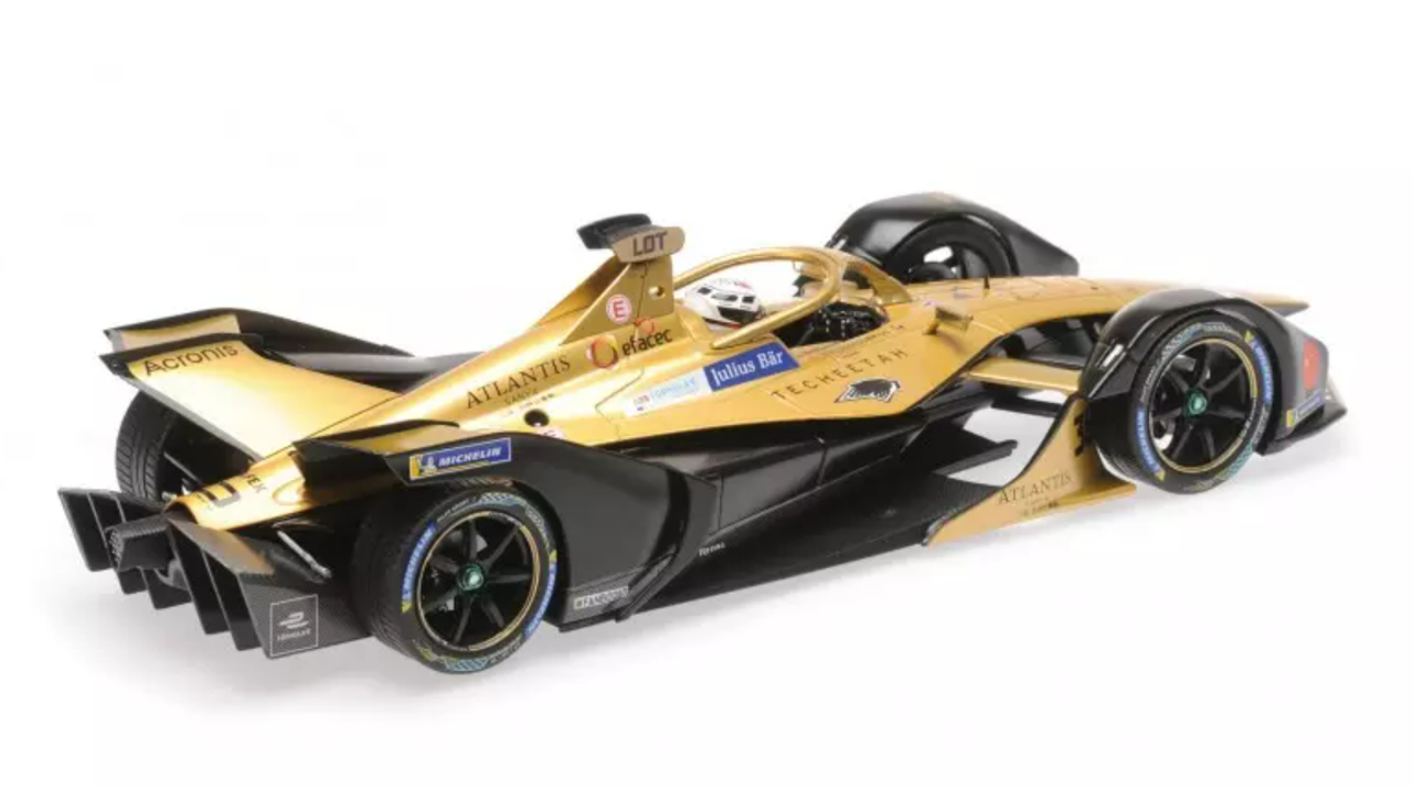 1/18 Minichamps 2018 2019 Andre Lotterer DS E-Tense FE 19 #36 Formula E Season 5 Car Model
