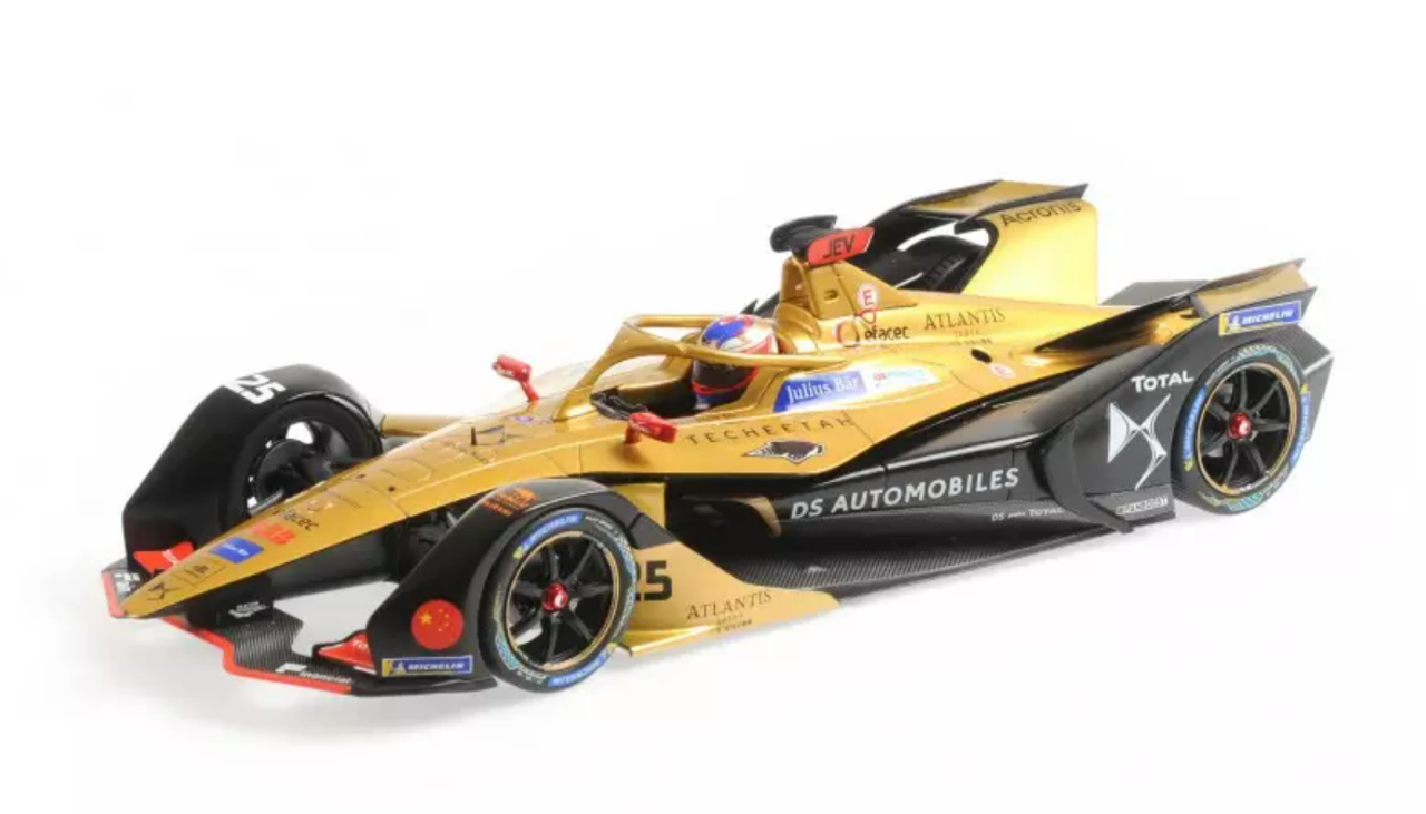 1/18 Minichamps 2018 2019 Jean-Eric Vergne DS E-Tense FE 19 #25 formula E champion Car Model