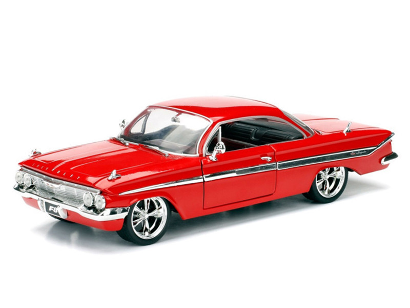 Dom's Chevrolet Impala Red "Fast & Furious F8: The Fate of the Furious" (2017) Movie 1/24 Diecast Model Car by Jada