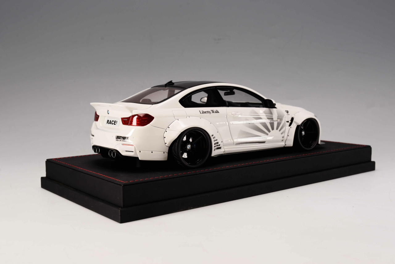 1/18 BMW M4 F82 Liberty Walk Widebody (Matte White) Resin Car