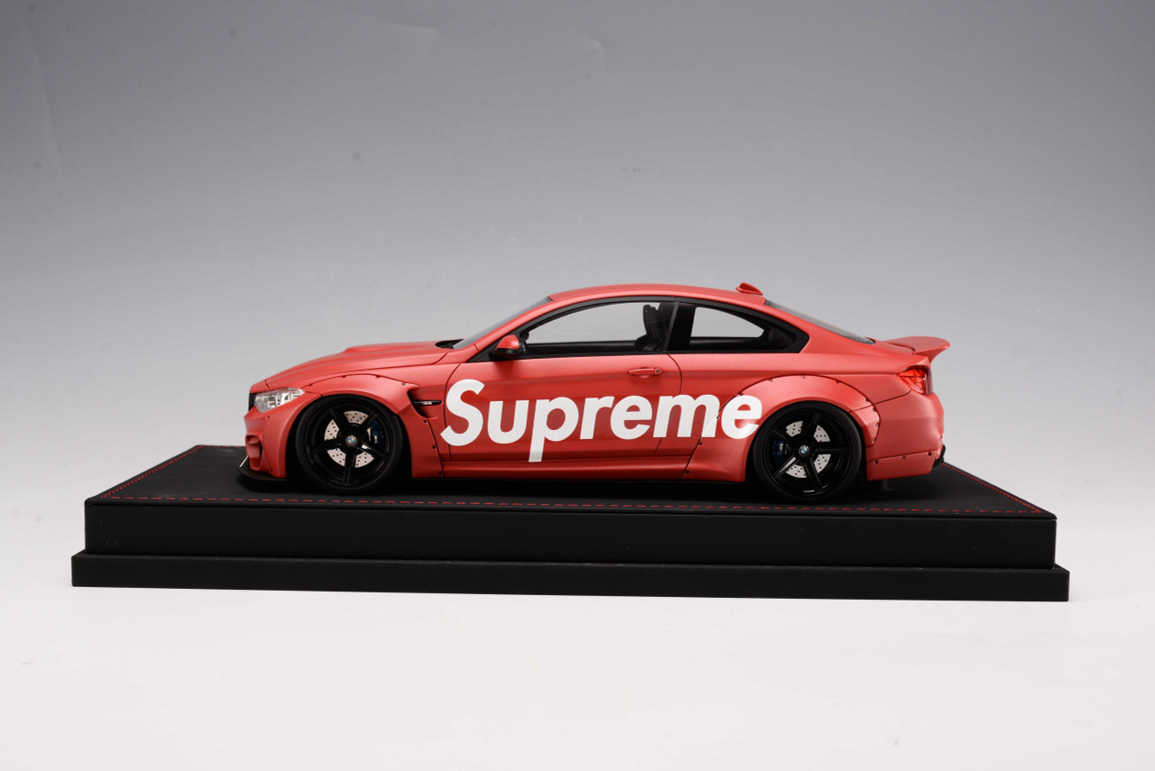 1/18 BMW M4 F82 Liberty Walk Widebody Supreme (Red) Resin Car Model Limited 55 Pieces