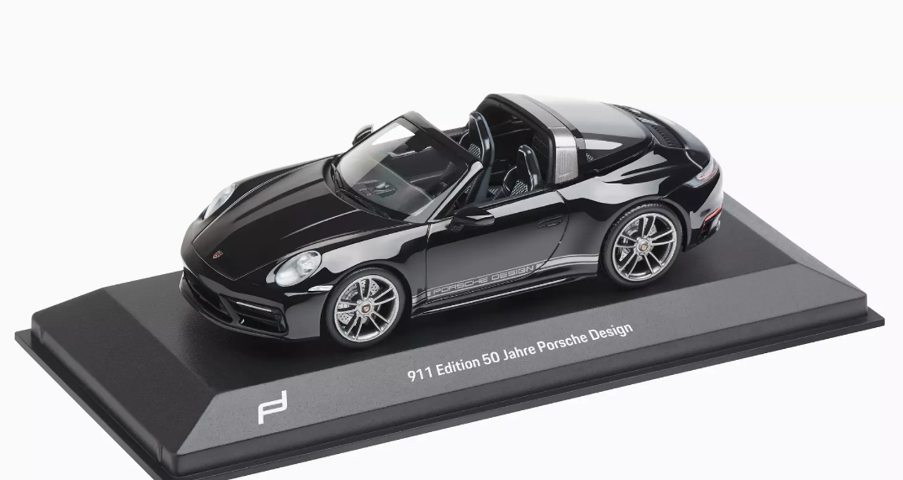 おしゃれ1:43 ポルシェ 911 (992) タルガ 4 GTS 50周年 ブラック Porsche Design 特注WAP 乗用車