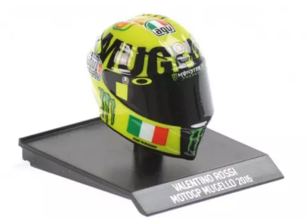 1/10 Minichamps Valentino Rossi MotoGP Mugello 2016 AGV Helmet Model
