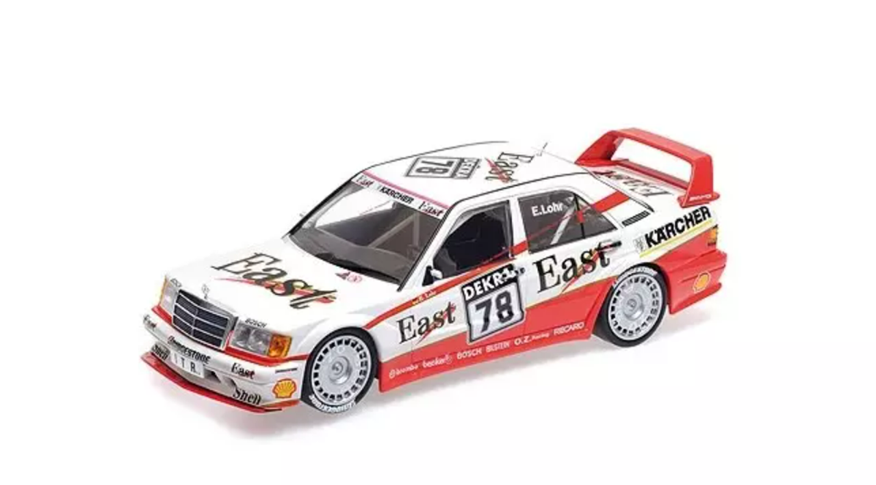 1/18 Minichamps 1991 Mercedes-Benz 190E 2.5-16 Evo 2 #78 DTM AMG Motorenbau  GmbH Ellen Lohr DIecast Car Model