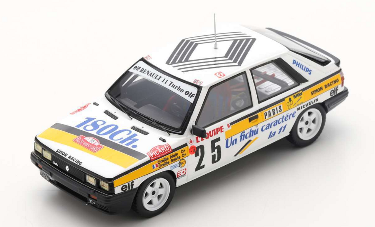 1/43 Renault 11 Turbo N25 A. Oreille Monte Carlo 86