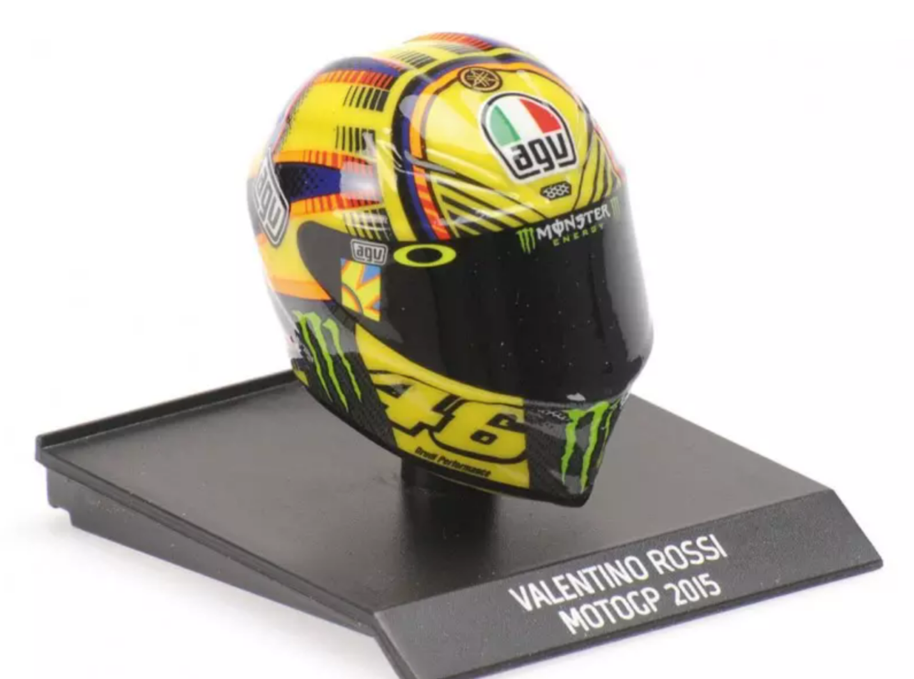 1/10 Minichamps 2015 Valentino Rossi Yamaha YZR-M1 #46 MotoGP Helmet Model
