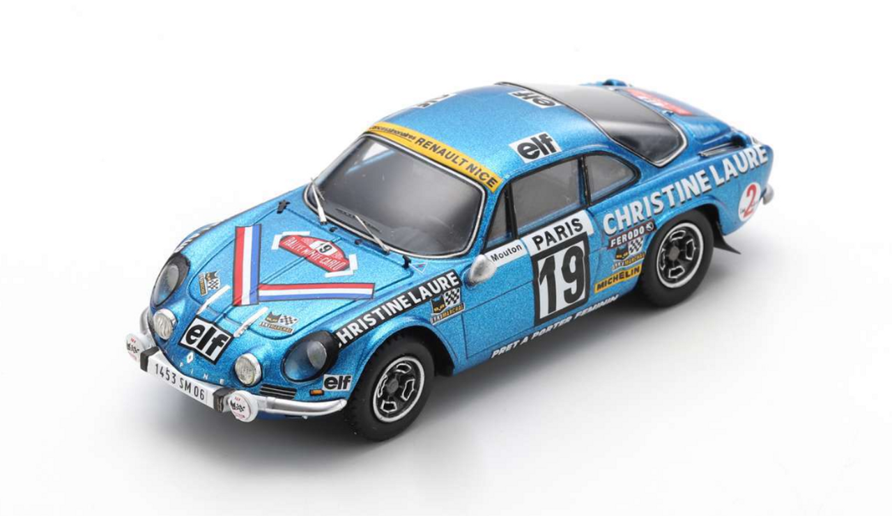 1/43 Alpine-Renault A110 1600 SC No.19 Winner Coupe des Dames 11th Monte  Carlo Rally 1976 Michèle Mouton - Françoise Conconi