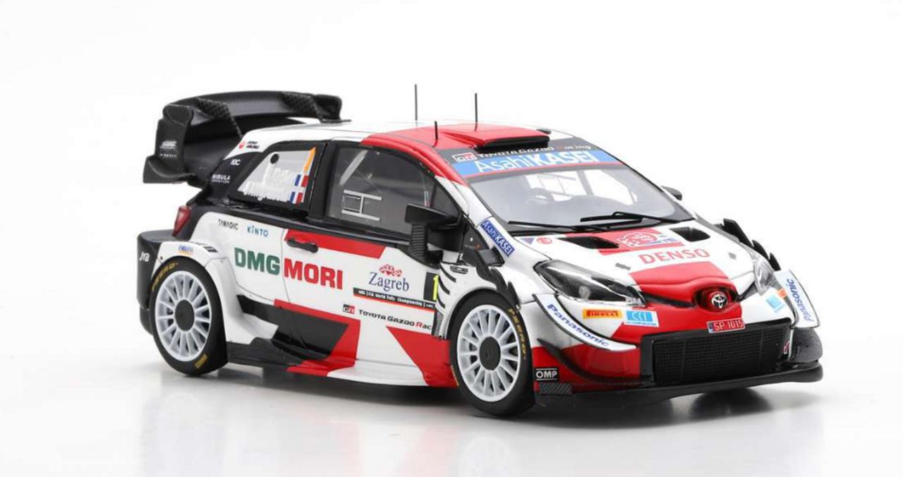 1/43 TOYOTA Yaris WRC No.1 Winner Rally Croatia 2021  Sébastien Ogier - Julien Ingrassia