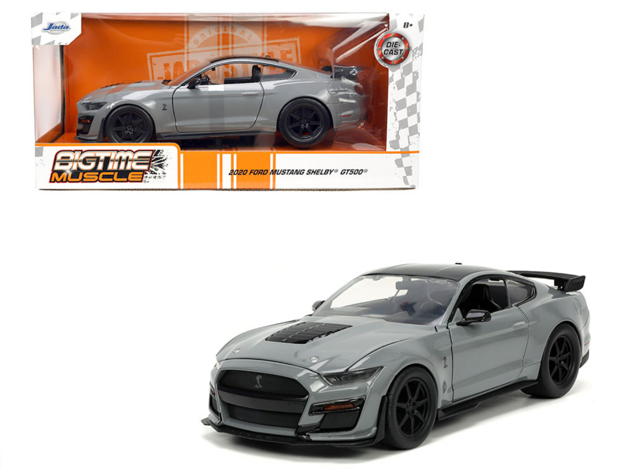 1/24 Jada 2020 Ford Mustang Shelby GT500 (Grey) Diecast Car Model