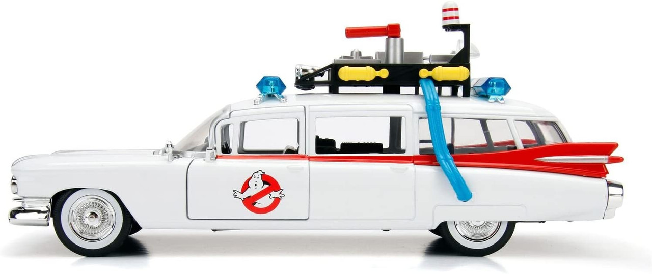 1/24 Jada 1959 Cadillac Ambulance Ecto-1 from "Ghostbusters" Movie Hollywood Rides Series Diecast Car Model