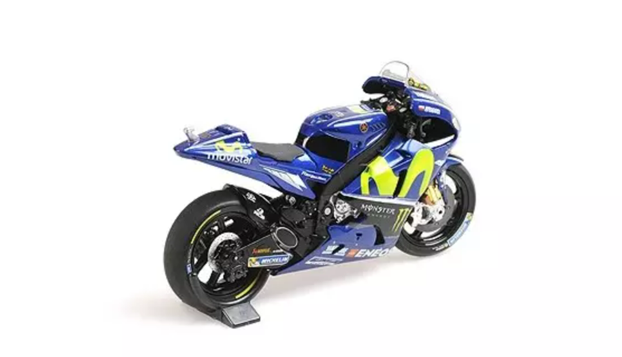 1/18 Minichamps 2017 Valentino Rossi Yamaha YZR-M1 #46 Winner MotoGP Assen Car Model