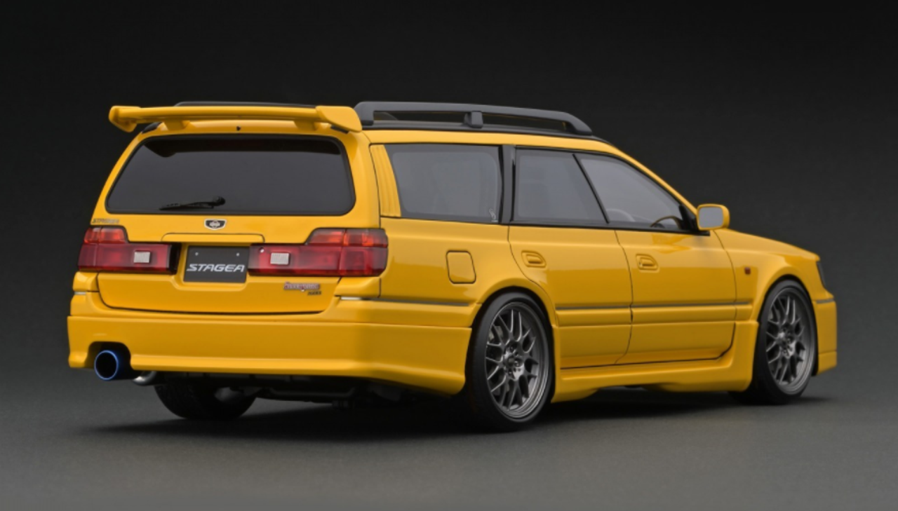 1/18 Ignition Model Nissan STAGEA 260RS (WGNC34) Yellow Resin Car Model