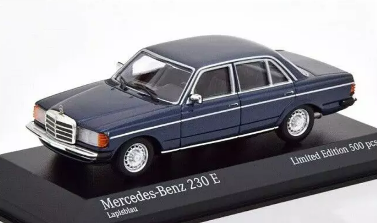 1/43 Minichamps 1982 Mercedes-Benz 230E (W123) (Blue Metallic) Car Model