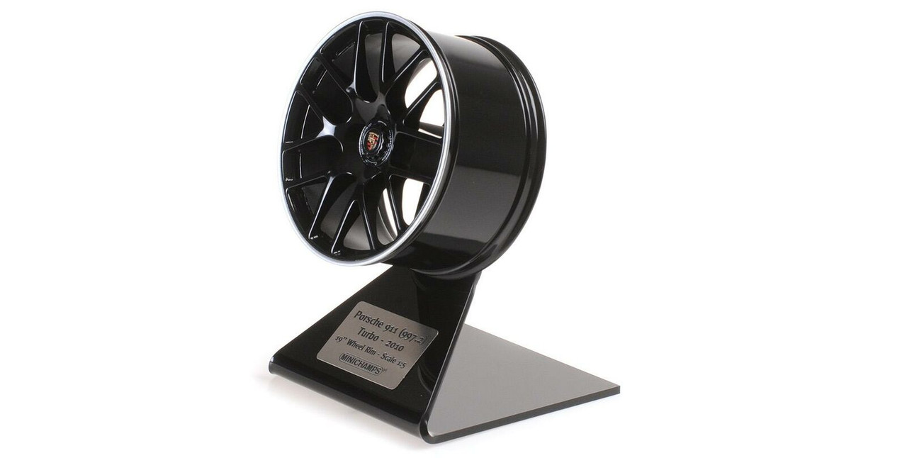 1/5 Minichamps 2010 Porsche 911 (997.2) Turbo 19 Inch Black Rim Wheel Model