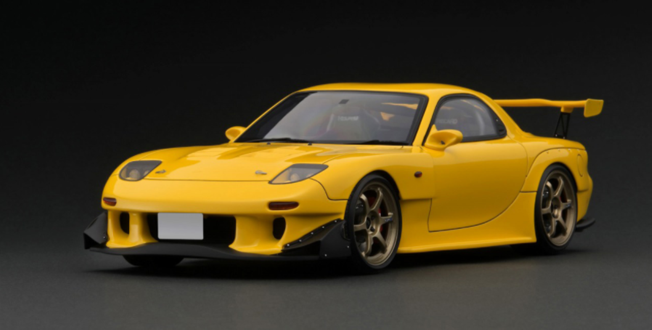 1/18 Ignition Model D INITIAL D Mazda RX-7 (FD3S) Yellow