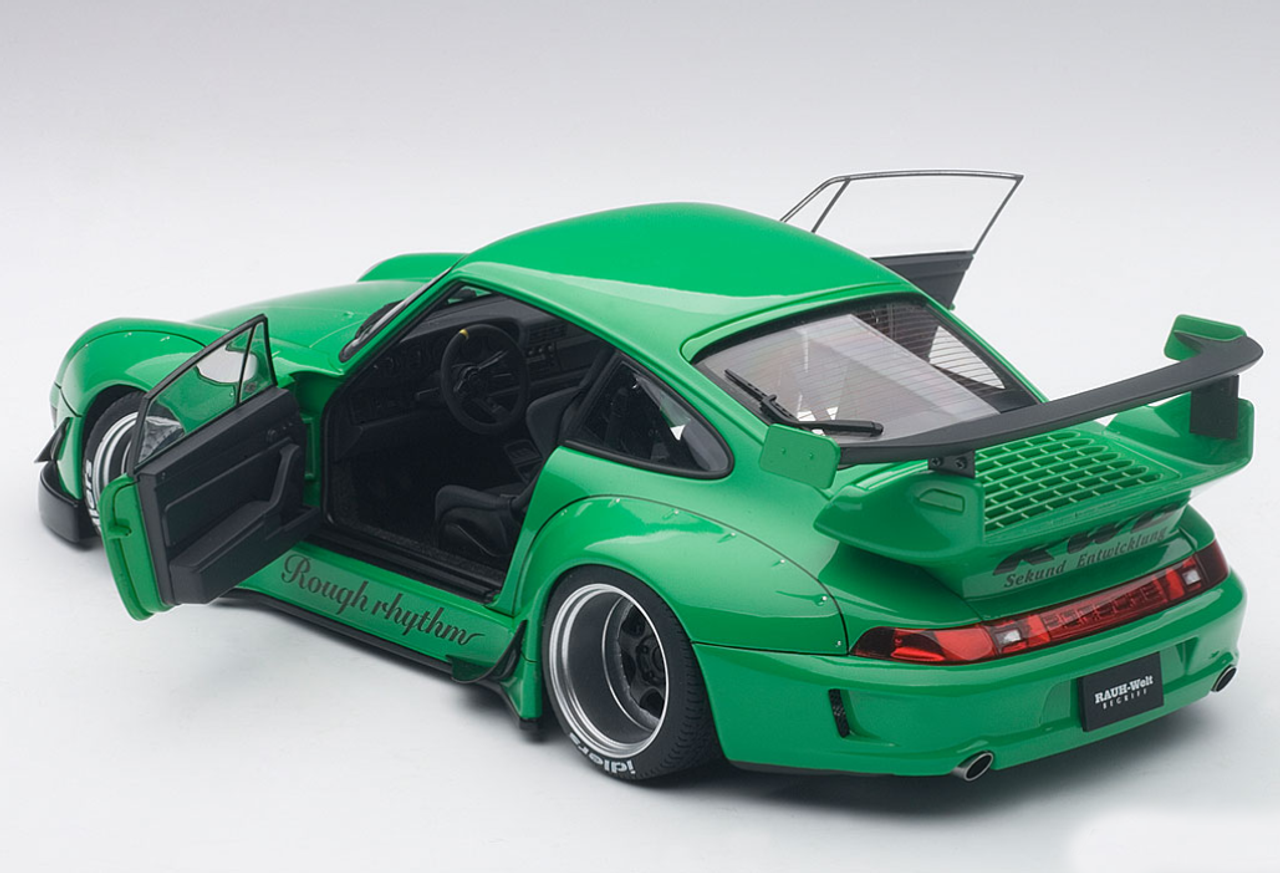 1/18 AUTOart Porsche 911 RWB 993 (GREEN/GUN GREY WHEELS) Diecast Car Model