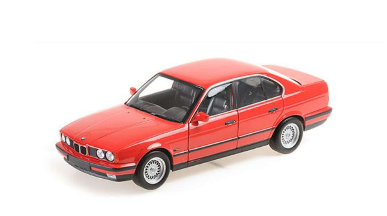 1/18 Minichamps BMW 535i (E34) (Red) Diecast Car Model