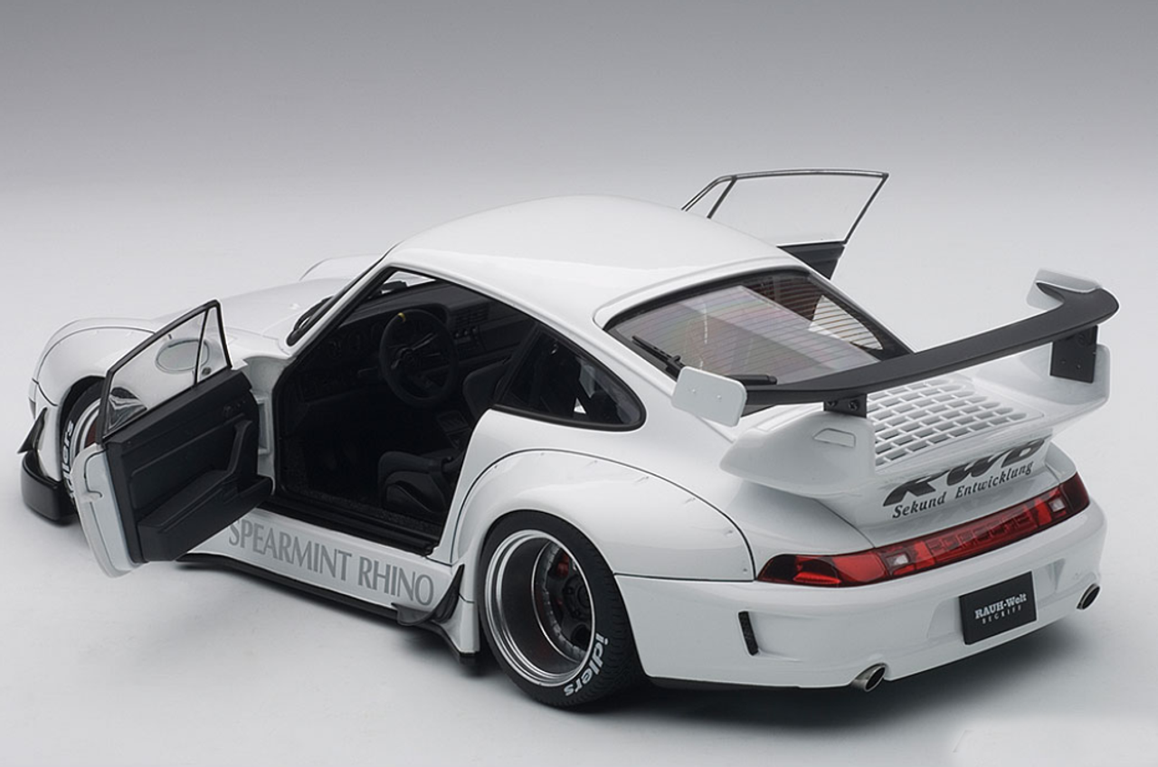 爆買い安い1/18 AUTOart RWB 993 White Gunmetal Wheel Porsche 911 78150 オートアート ポルシェ RWB 911 ホワイト ガンメタホイール Aa 白 乗用車