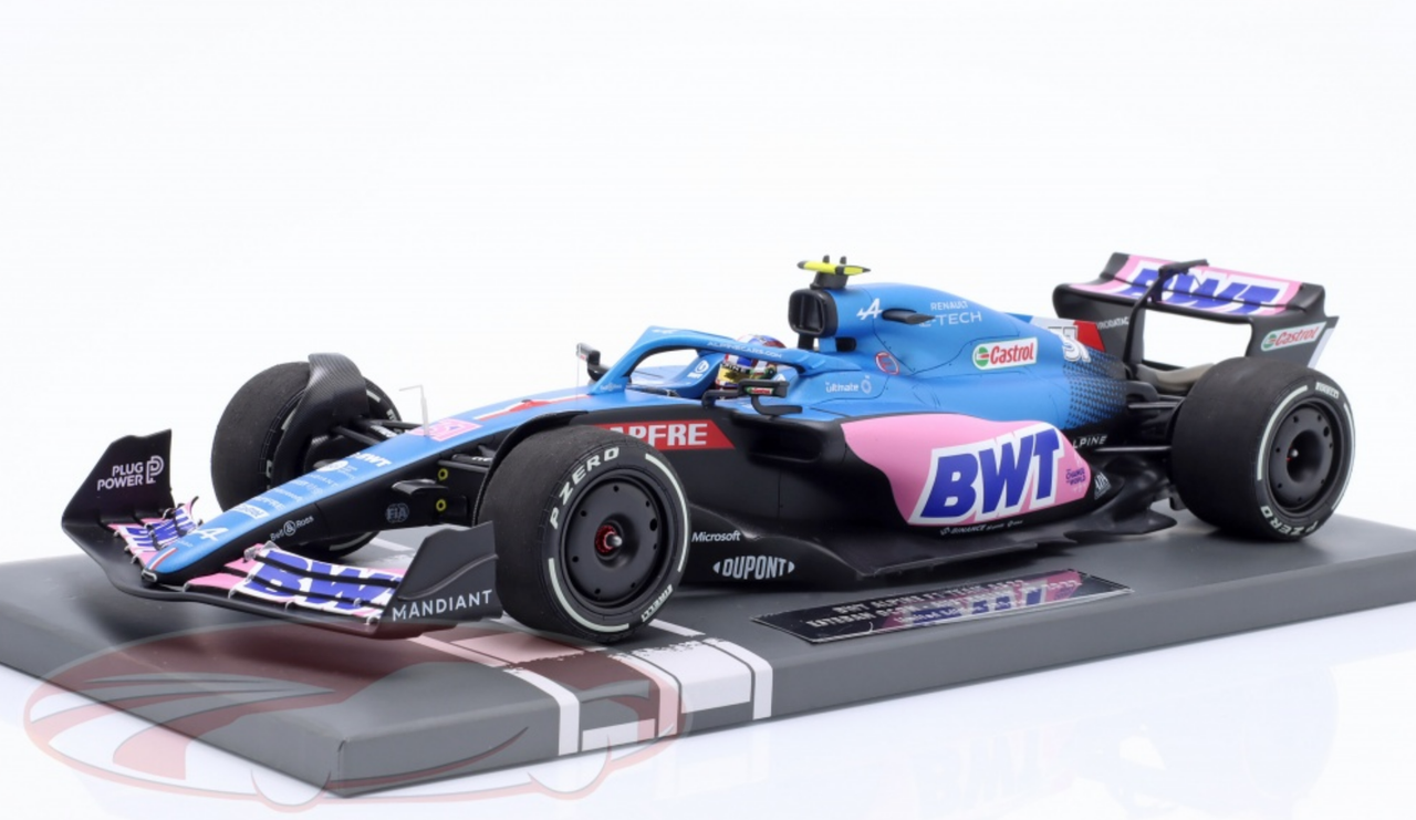 1/18 Minichamps 2022 Formula 1 Esteban Ocon Alpine A522 #31 Australia GP Car Model Limited 204 Pieces