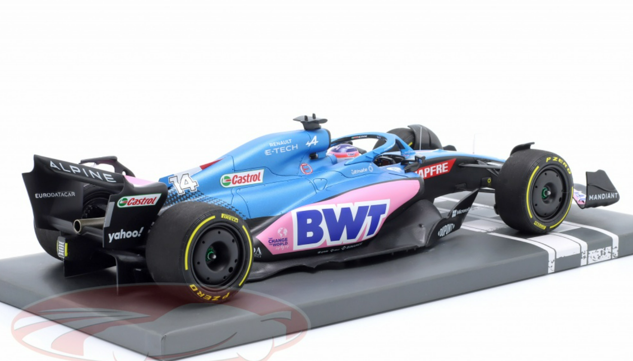 1/18 Minichamps 2022 Formula 1 Fernando Alonso Alpine A522 #14 Australia GP Car Model Limited 504 Pieces