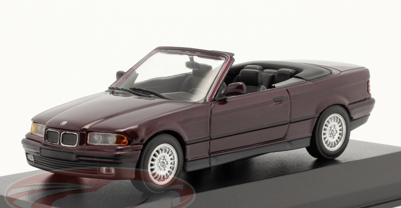 1/43 Minichamps BMW 3 Series (E36) Convertible (Purple Metallic) Car Model