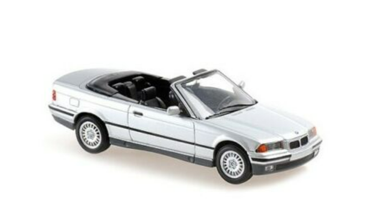 1/43 Minichamps BMW 3 Series (E36) Convertible (Silver) Car Model