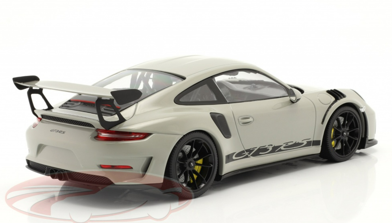 1/18 Minichamps 2019 Porsche 911 (991.2) GT3 RS (Chalk Grey with Black Wheels) Car Model Limited 222 Pieces