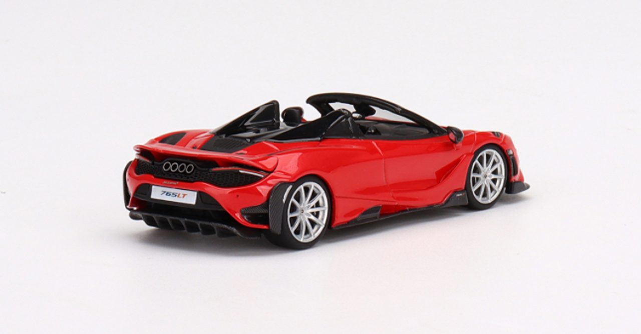 1/43 TSM Model McLaren 765LT Spider Vermillion Red Resin Car Model