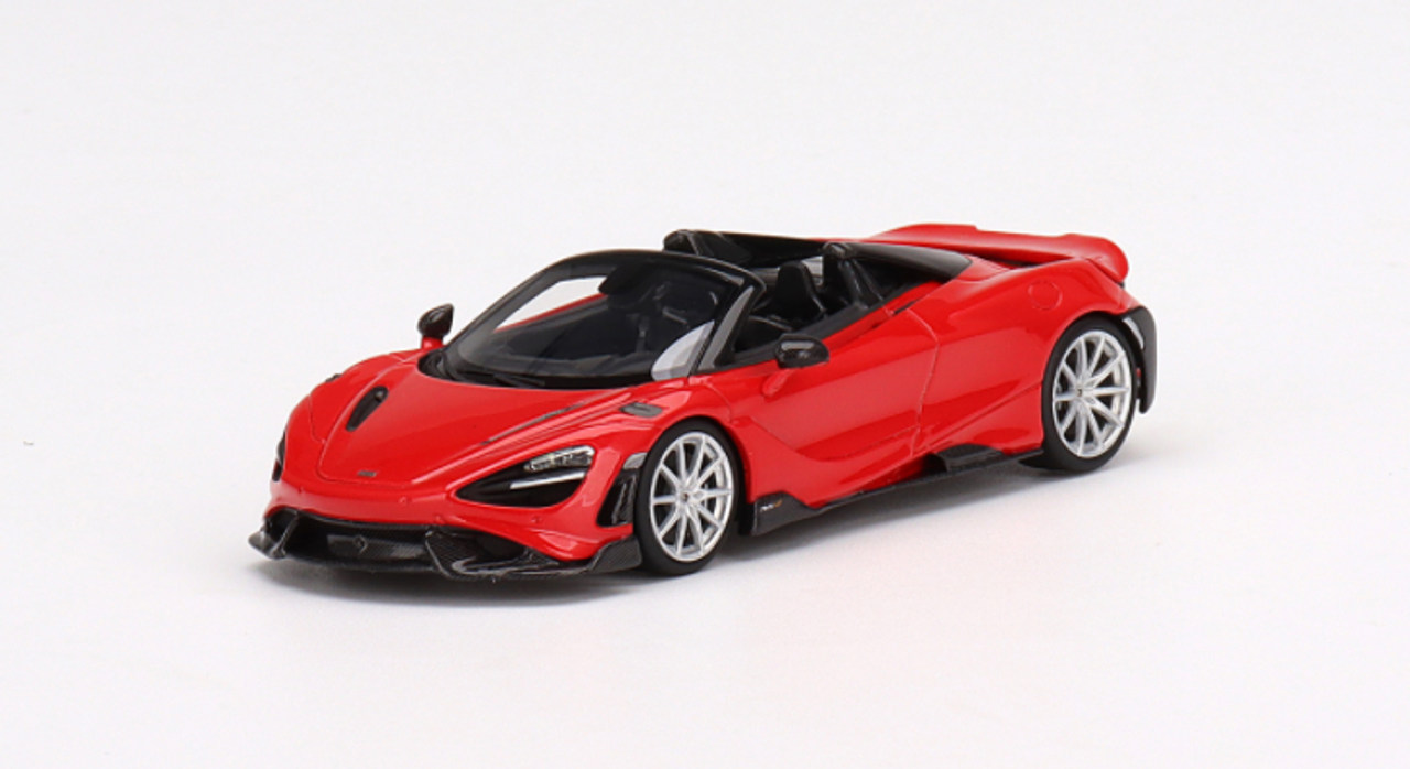 1/43 TSM Model McLaren 765LT Spider Vermillion Red Resin Car Model