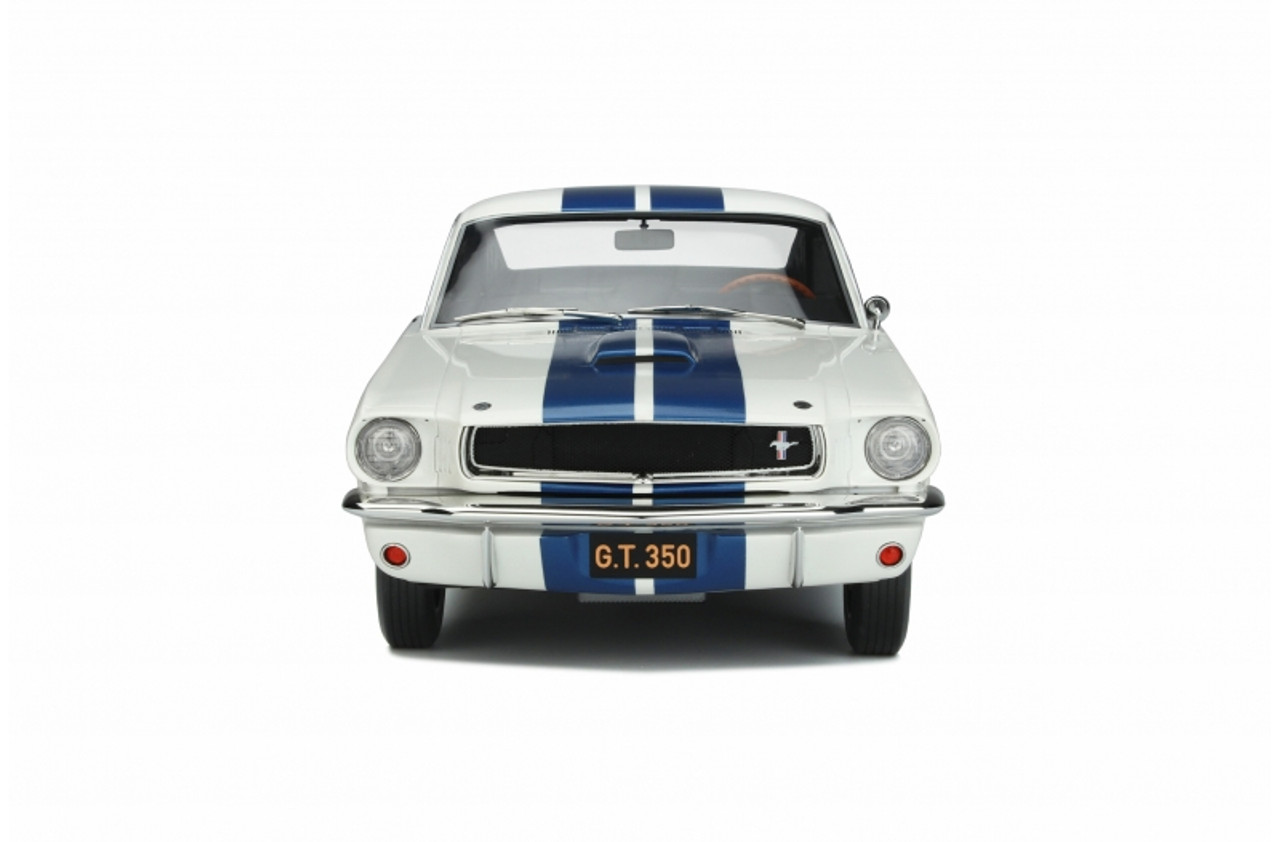 1/12 OTTO 1965 Ford Mustang Shelby GT350 (White with Blue Stripes) Resin Car Model