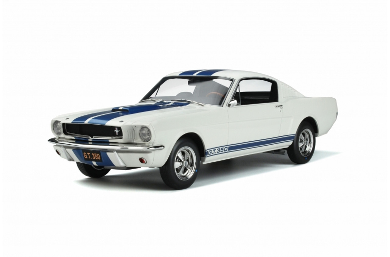 1/12 OTTO 1965 Ford Mustang Shelby GT350 (White with Blue Stripes) Resin  Car Model