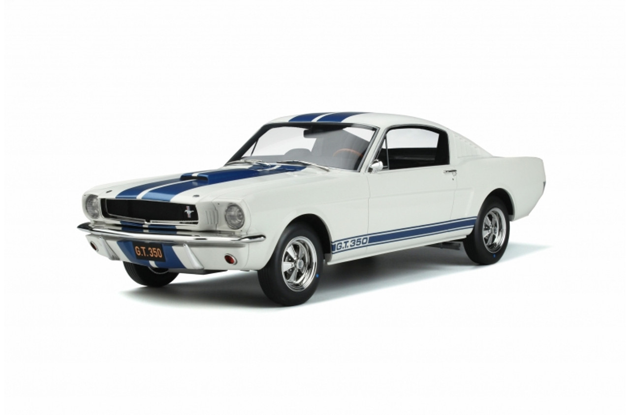 1/12 OTTO 1965 Ford Mustang Shelby GT350 (White with Blue Stripes) Resin Car Model