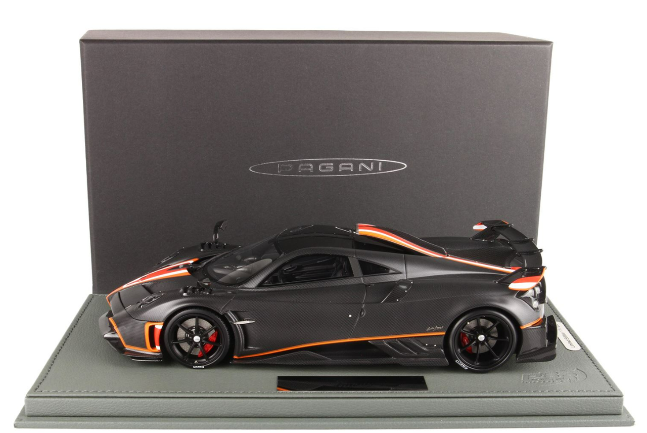 1/18 BBR 2020 Pagani Imola (Matte Carbon Fiber Black) Resin Car Model Limited 200 Pieces