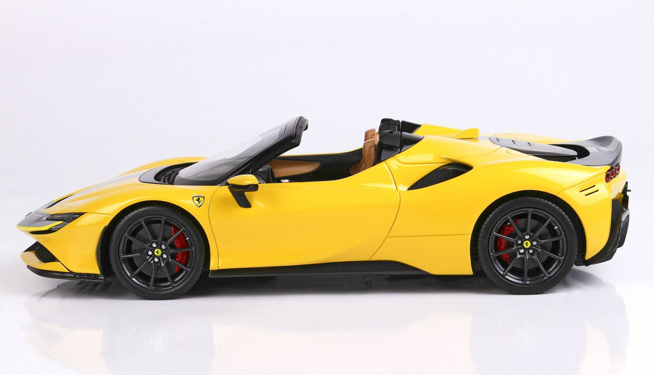 1/18 BBR Ferrari SF90 Spider Pack Fiorano (Modena Yellow) Resin Car Model Limited 24 Pieces