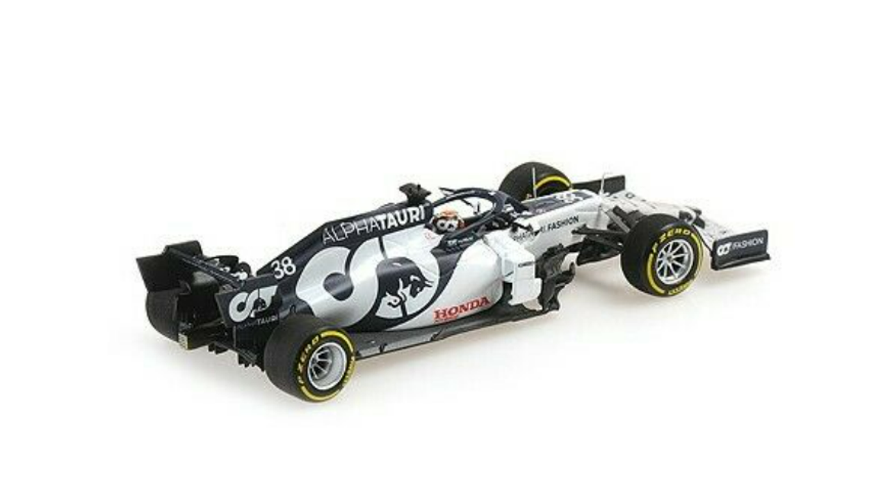 1/43 Minichamps 2020 Yuki Tsunoda Alpha Tauri AT01 #38 Test Abu Dhabi Formula 1 Car Model