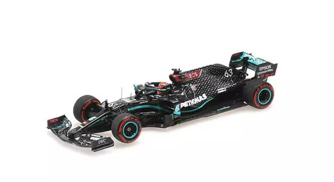 George Russell 2020 Mercedes-AMG Petronas F1 Team W11 EQ Performance 1:18  Scale Model - Sakhir GP