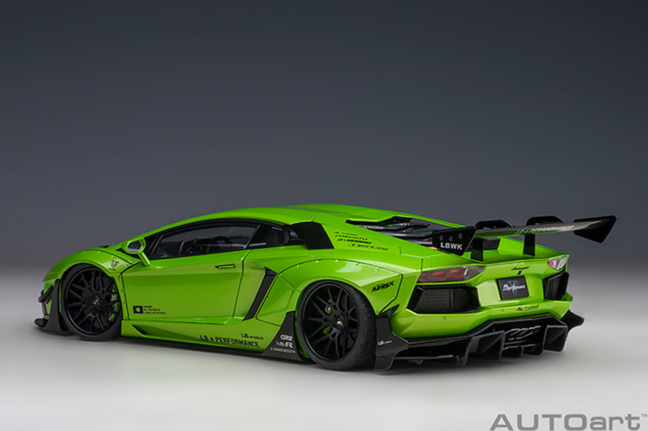 1/18 AUTOart Liberty Walk LB-Works Lamborghini Aventador Limited Edition (Pearl Green) Car Model