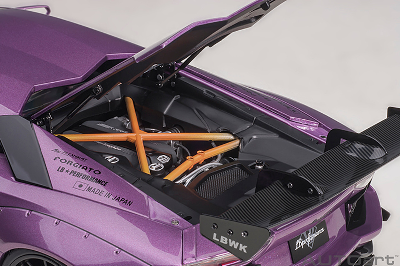 1/18 AUTOart Liberty Walk LB-Works Lamborghini Aventador Limited Edition (Viola SE30 Carbon Bonnet) Car Model