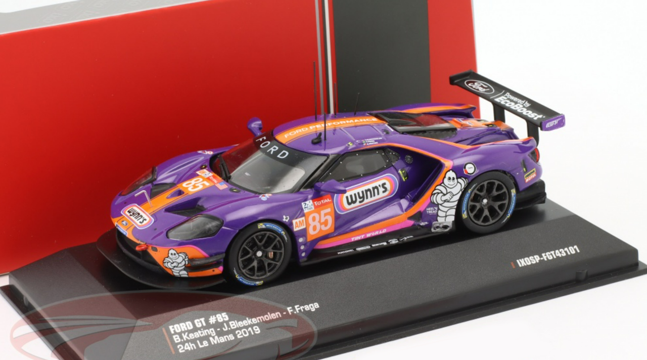 1/43 IXO 2019 Ford GT #85 24h LeMans Keating Motorsports Ben Keating, Jeroen Bleekemolen, Felipe Fraga Car Model