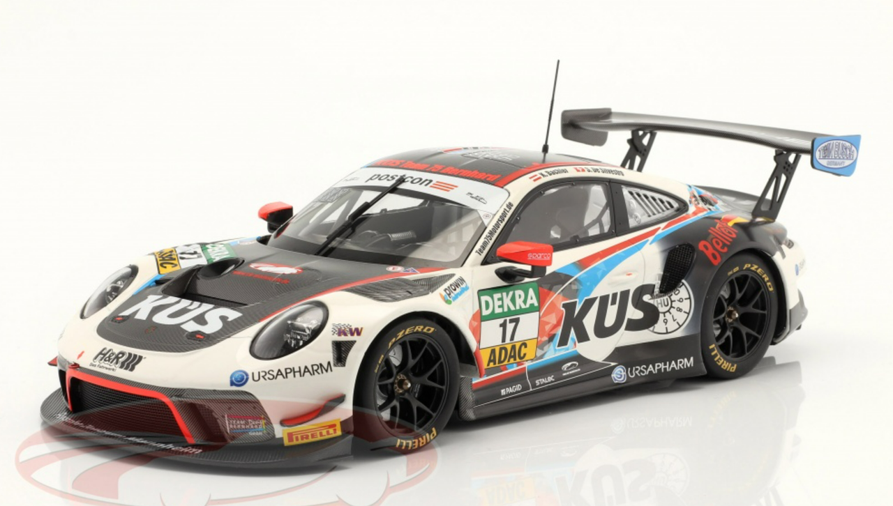 1/18 Minichamps 2020 Porsche 911 GT3 R #17 GT Masters KÜS Team75 Bernhard Klaus Bachler, Simona de Silvestro Car Model